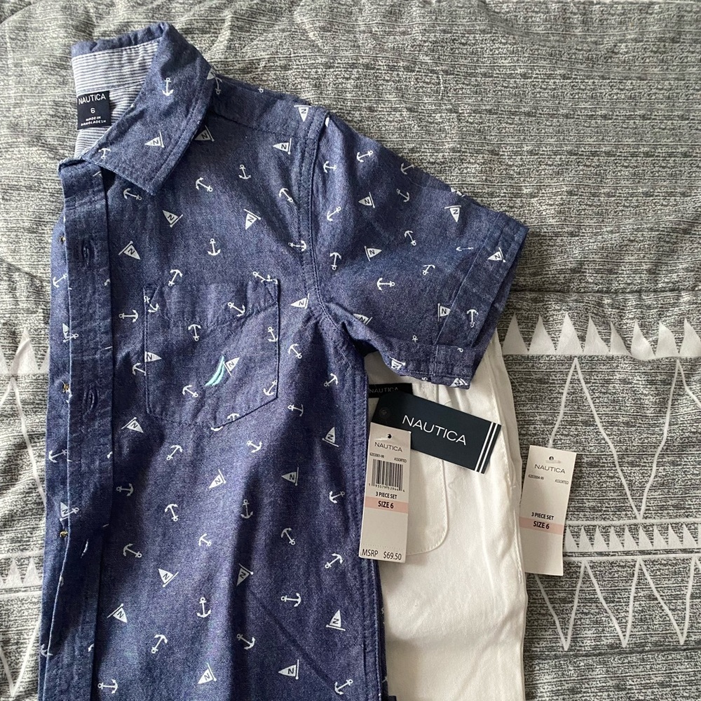 NWT Nautica Boy’s Short Set